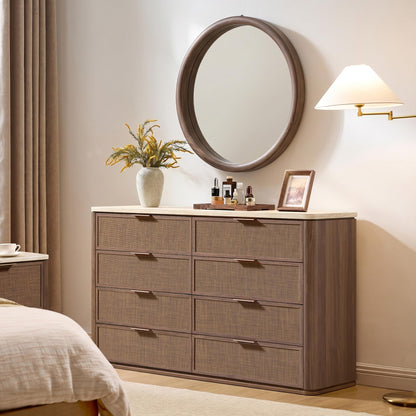 Woven 8-Drawer Dresser