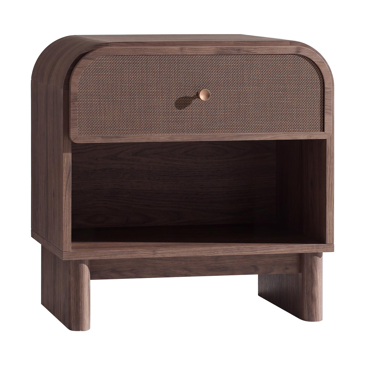 Woven 1-Drawer Nightstand B