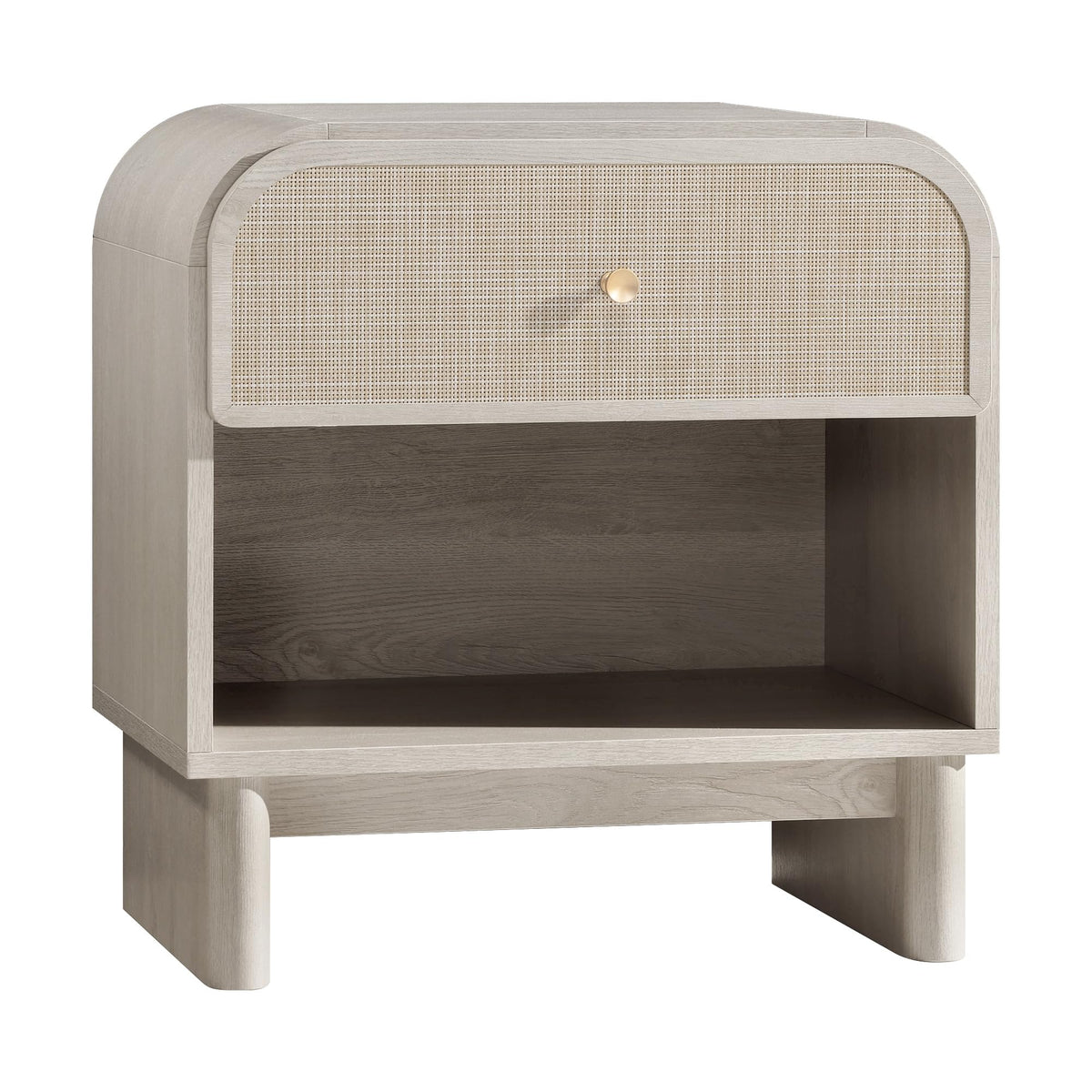 Woven 1-Drawer Nightstand B