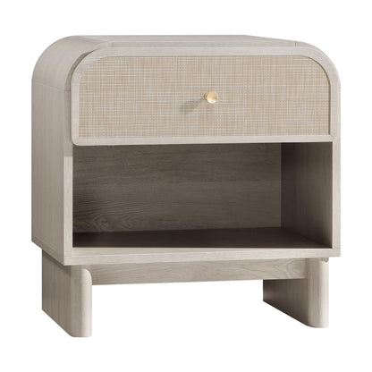 Woven 1-Drawer Nightstand B