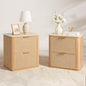 Woven 2-Drawers Nightstand