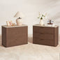 Woven 3-Drawers Nightstand