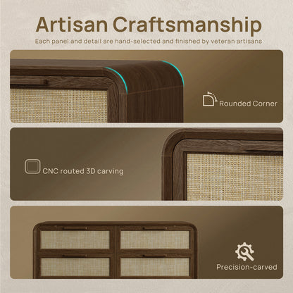 Woven 6-Drawer Dresser