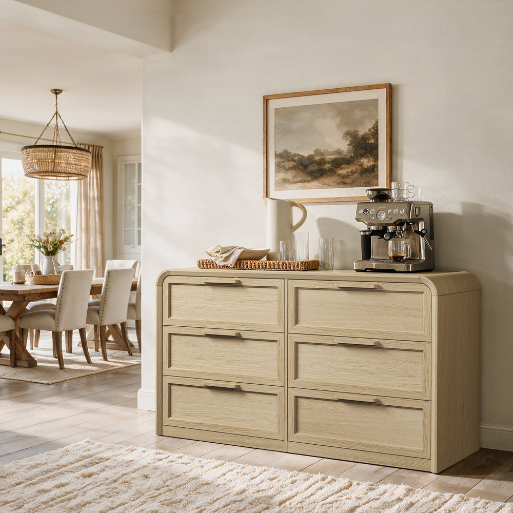 Woven 6-Drawer Dresser