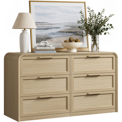 Woven 6-Drawer Dresser