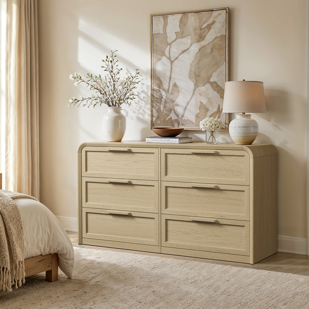 Woven 6-Drawer Dresser