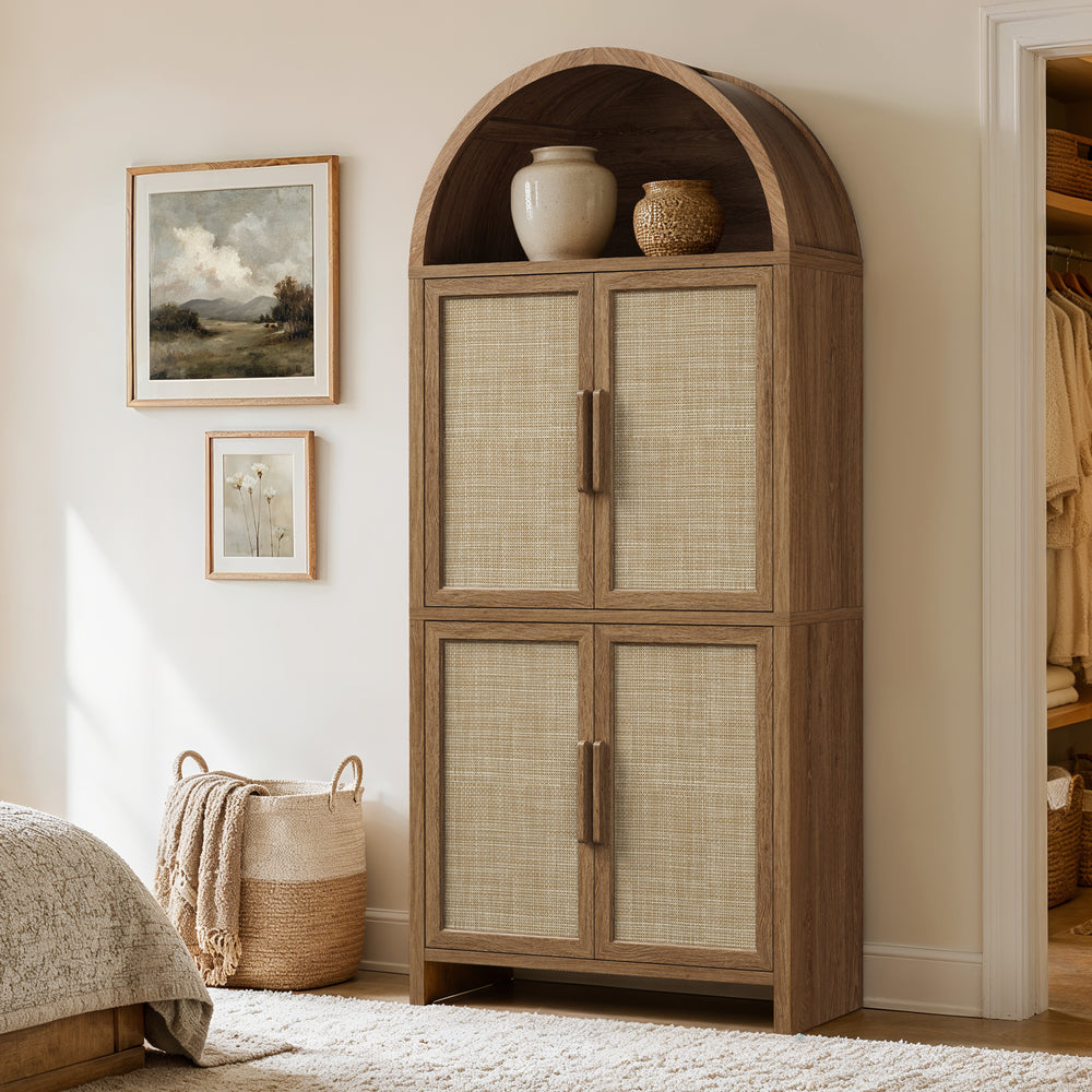 Woven Tall Cabinet