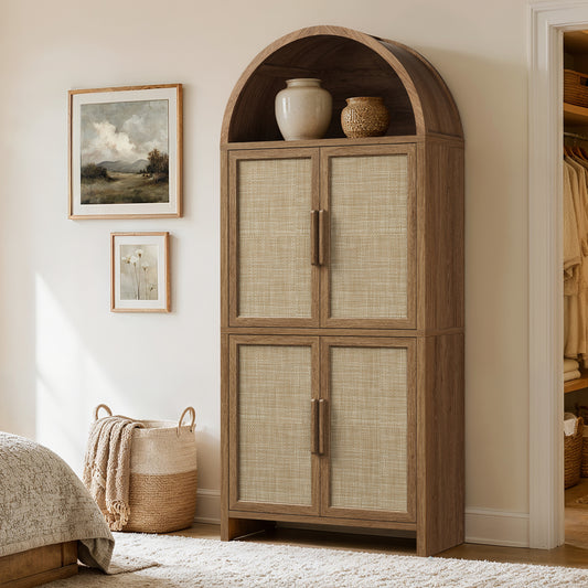 Woven Tall Cabinet