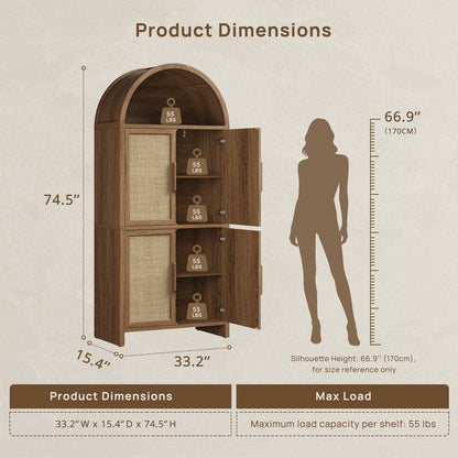 Woven Tall Cabinet