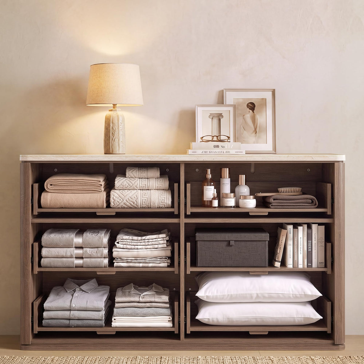 Woven 6-Drawer Dreeser