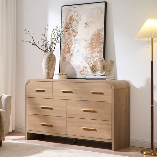 Curved 7-Drawer Dresser