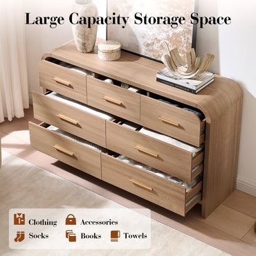 Curved 7-Drawer Dresser