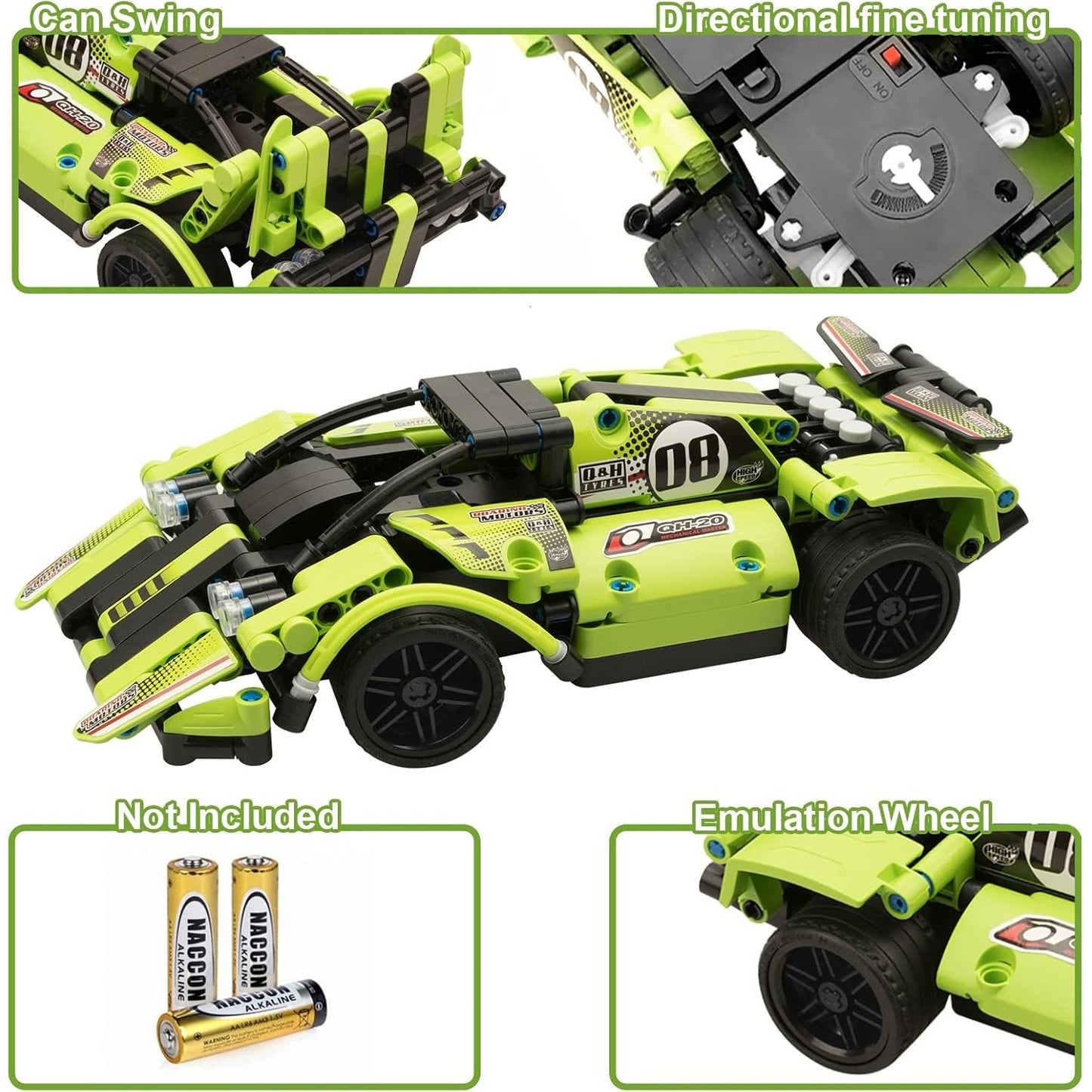 Building Toys for Kids with 2-in-1 Remote Controller