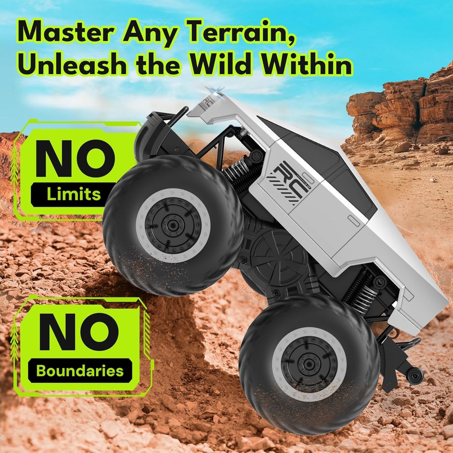 1:16 Waterproof Rc Cars Cyber Toy Monster Truck