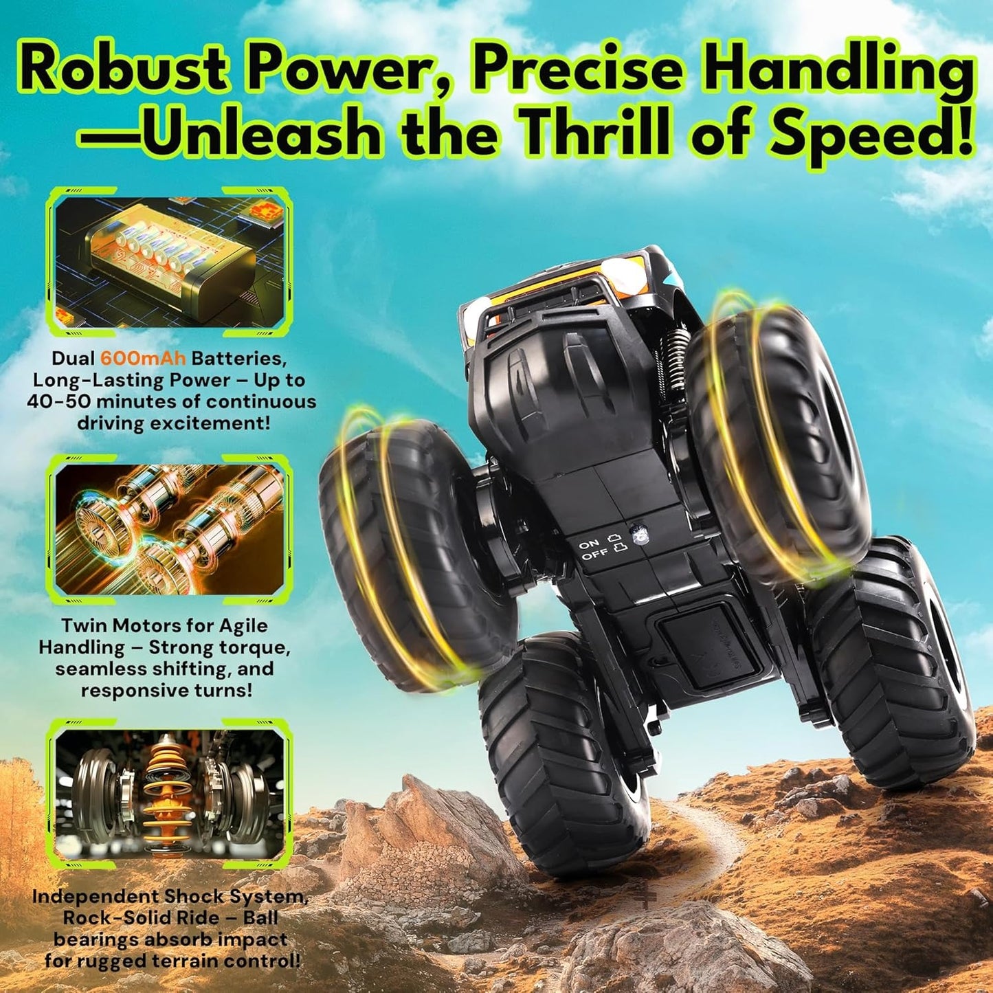 1:16 Remote Control Waterproof Monster Truck