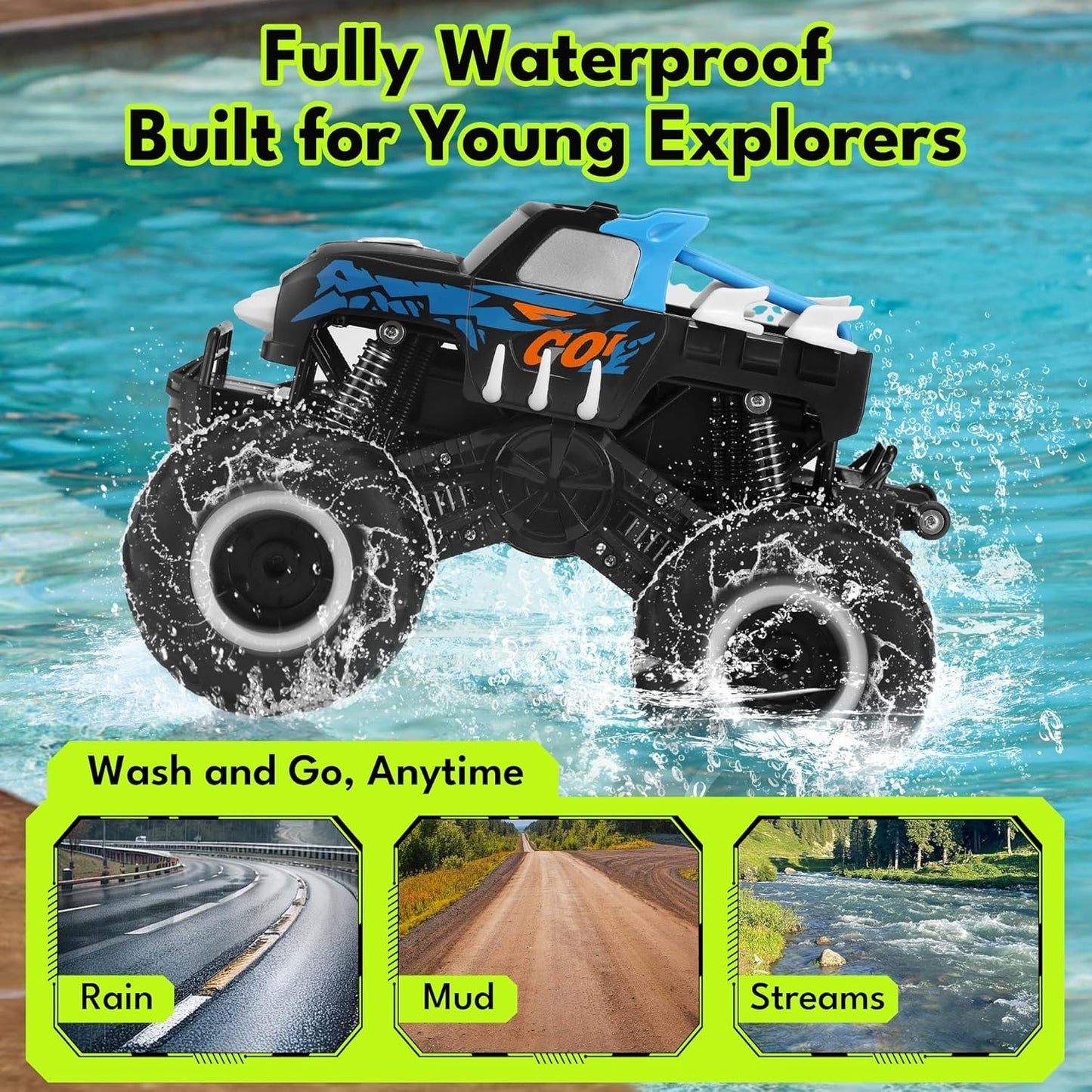 1:16 Remote Control Waterproof Monster Truck