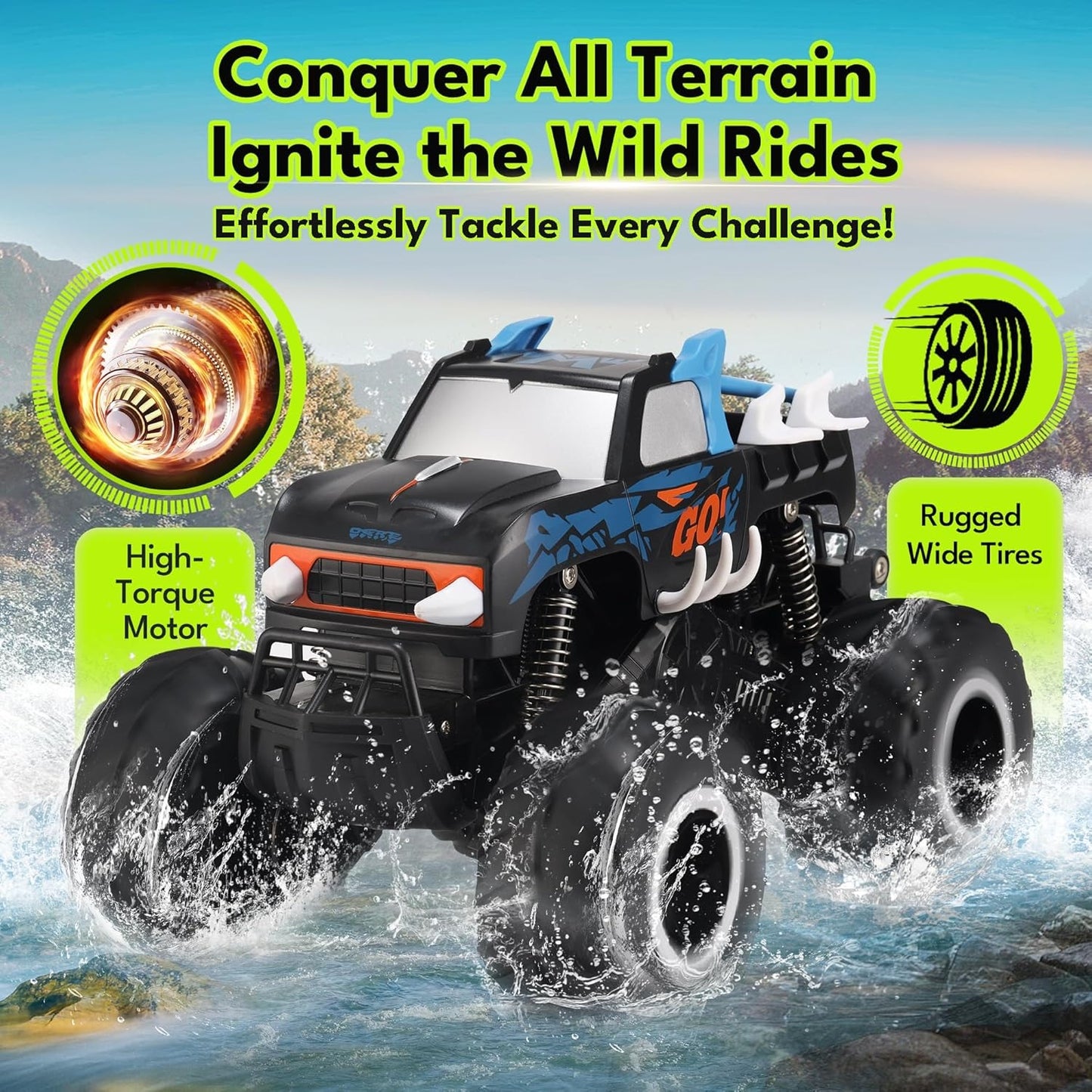1:16 Remote Control Waterproof Monster Truck