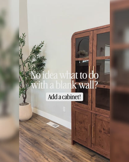 Curved Pantry Cabinet
